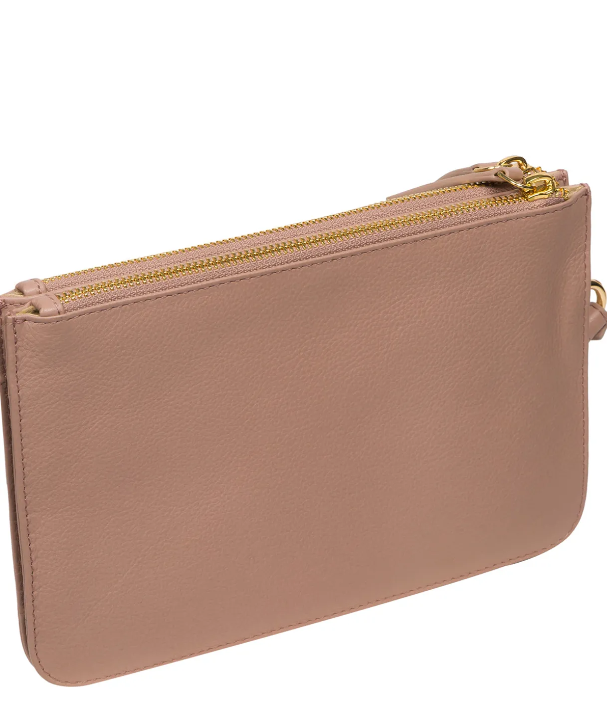 Addison' Blush Pink Nappa Leather Clutch Bag
