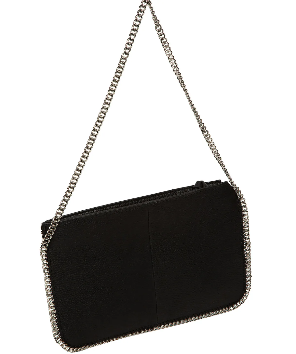Adelaide' Black Leather Evening Bag