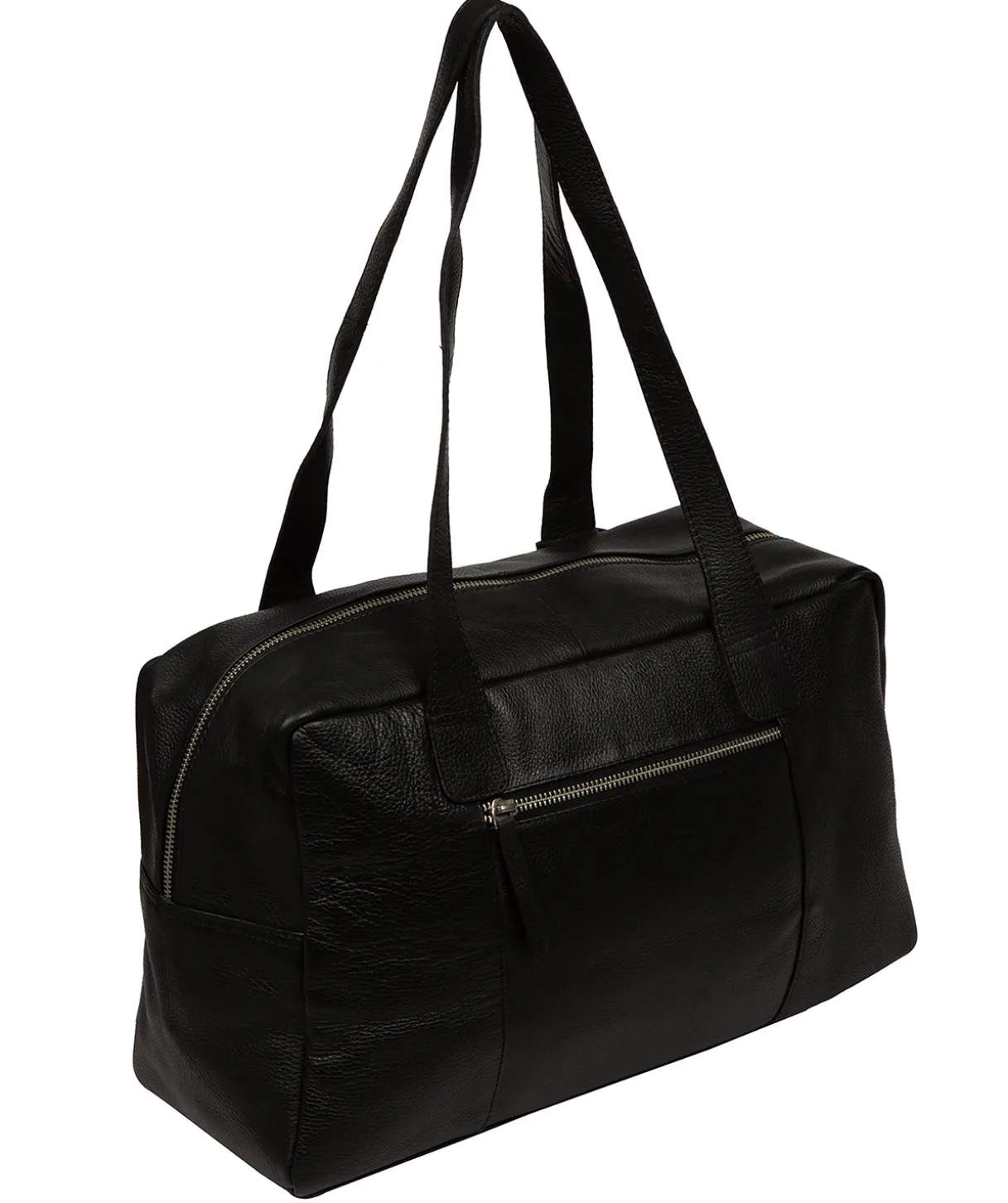 Airgo' 'Free on Board' Black Leather Cabin Bag