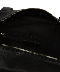 Airgo' 'Free on Board' Black Leather Cabin Bag