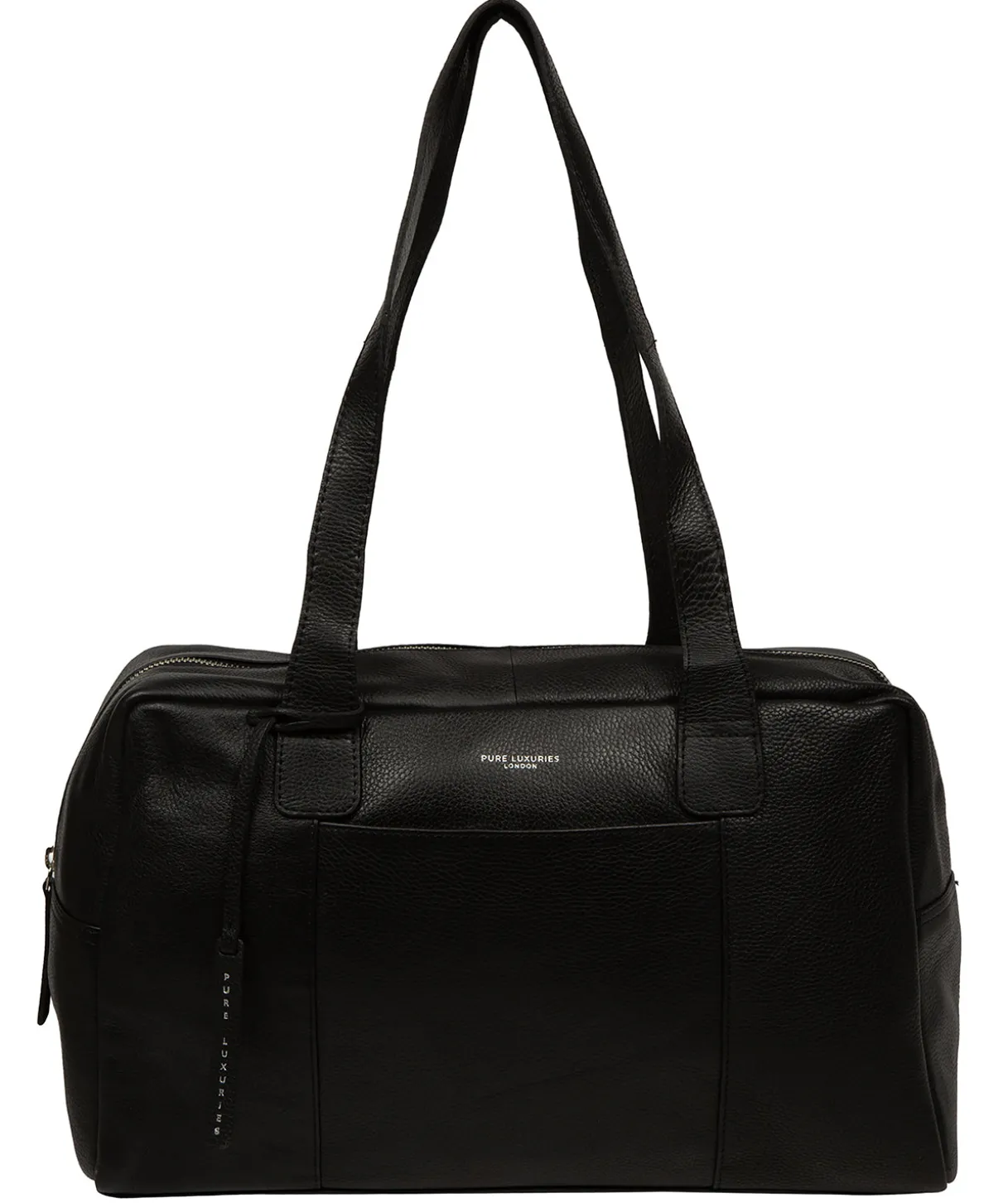 Airgo' 'Free on Board' Black Leather Cabin Bag