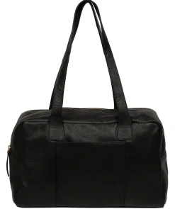 Airgo' 'Free on Board' Black Leather Men's Cabin Bag