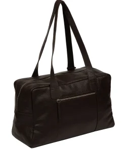 Airgo' 'Free on Board' Espresso Leather Cabin Bag