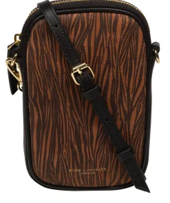 Alaina' Animal Print Nappa Leather Cross Body Phone Bag