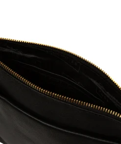 Alderley' Black Leather Cross Body Bag