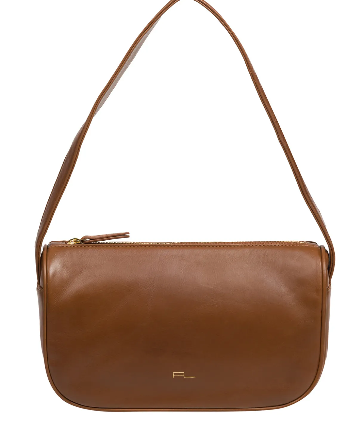 Alicia' Chestnut Nappa Leather Grab Bag