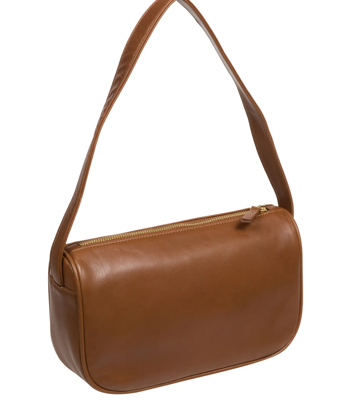 Alicia' Chestnut Nappa Leather Grab Bag