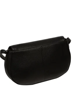 Alodia' Black Leather Cross Body Bag