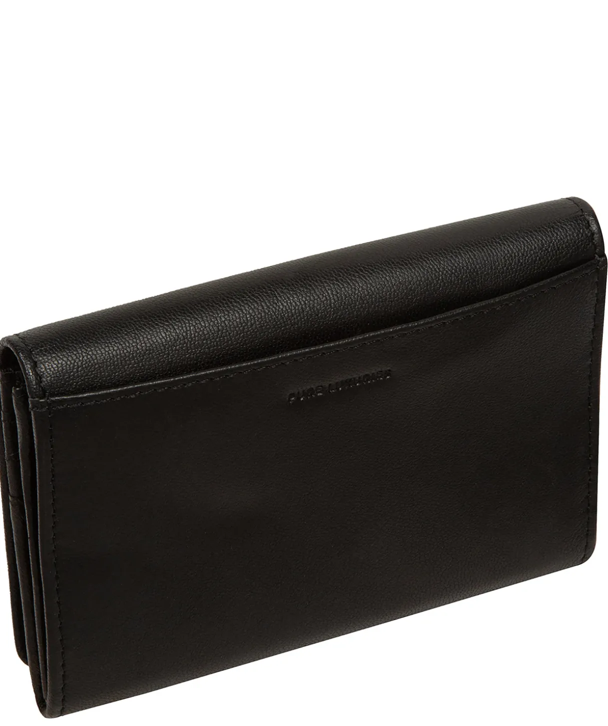 Amber' Black Leather Purse