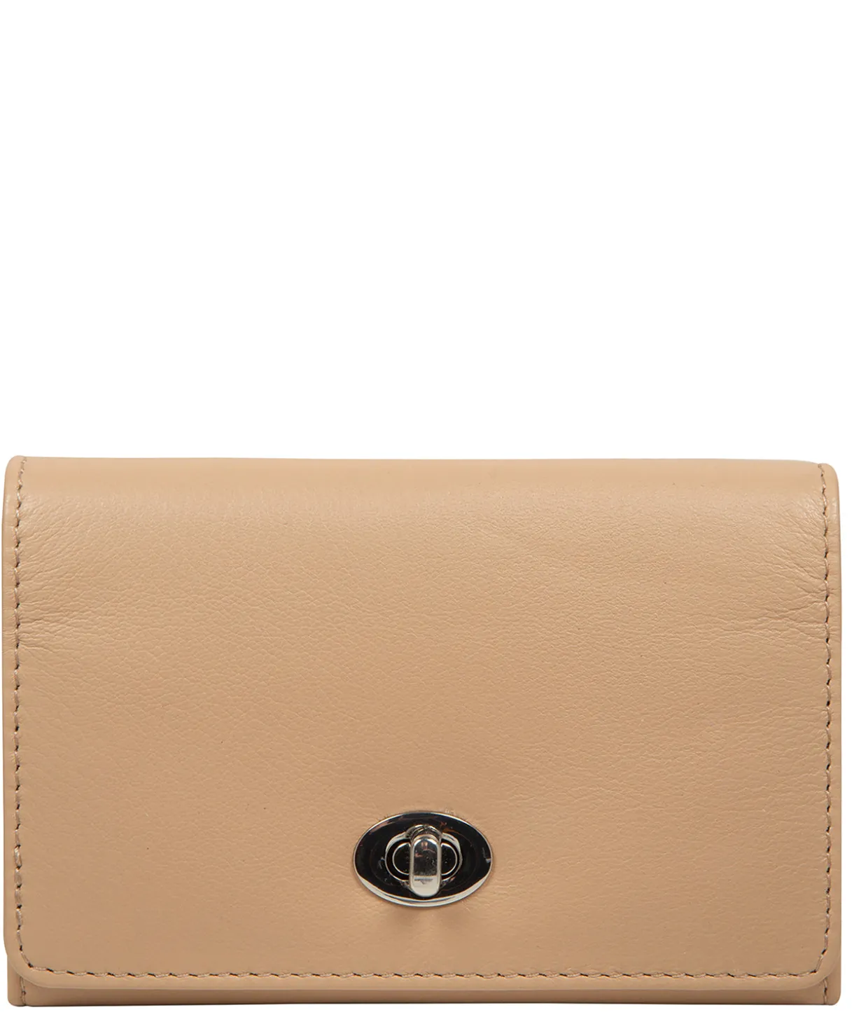 Amber' Latte Leather Purse