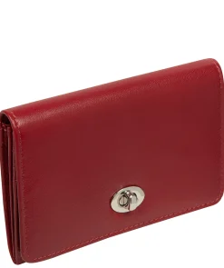 Amber' Red Leather Purse