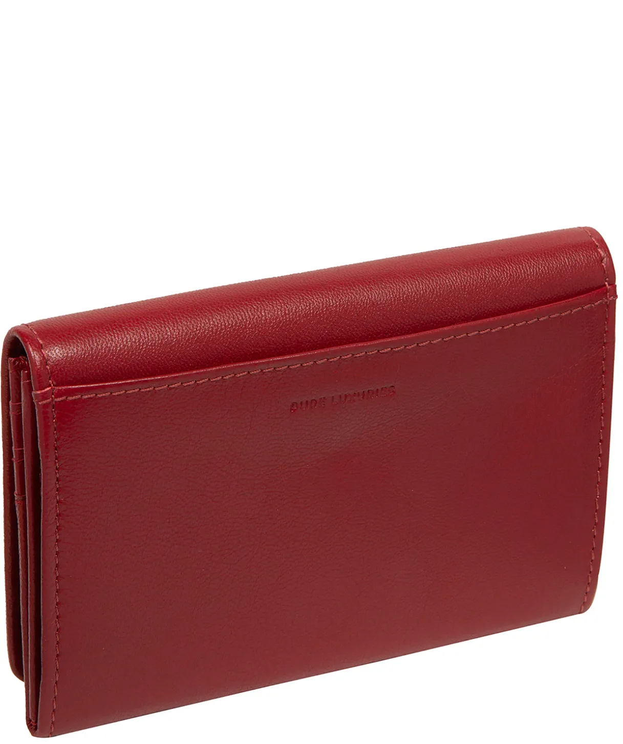 Amber' Red Leather Purse