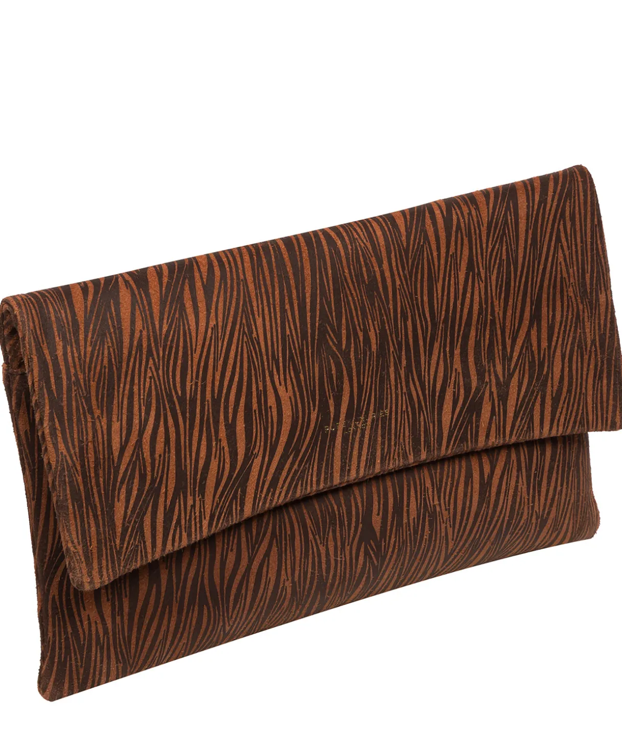 Amelia' Animal Print Leather Clutch Bag