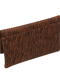 Amelia' Animal Print Leather Clutch Bag