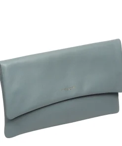 Amelia' Cashmere Blue Leather Clutch Bag