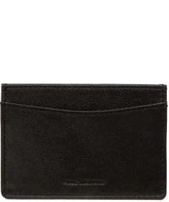 Anna' Black Leather Card Holder