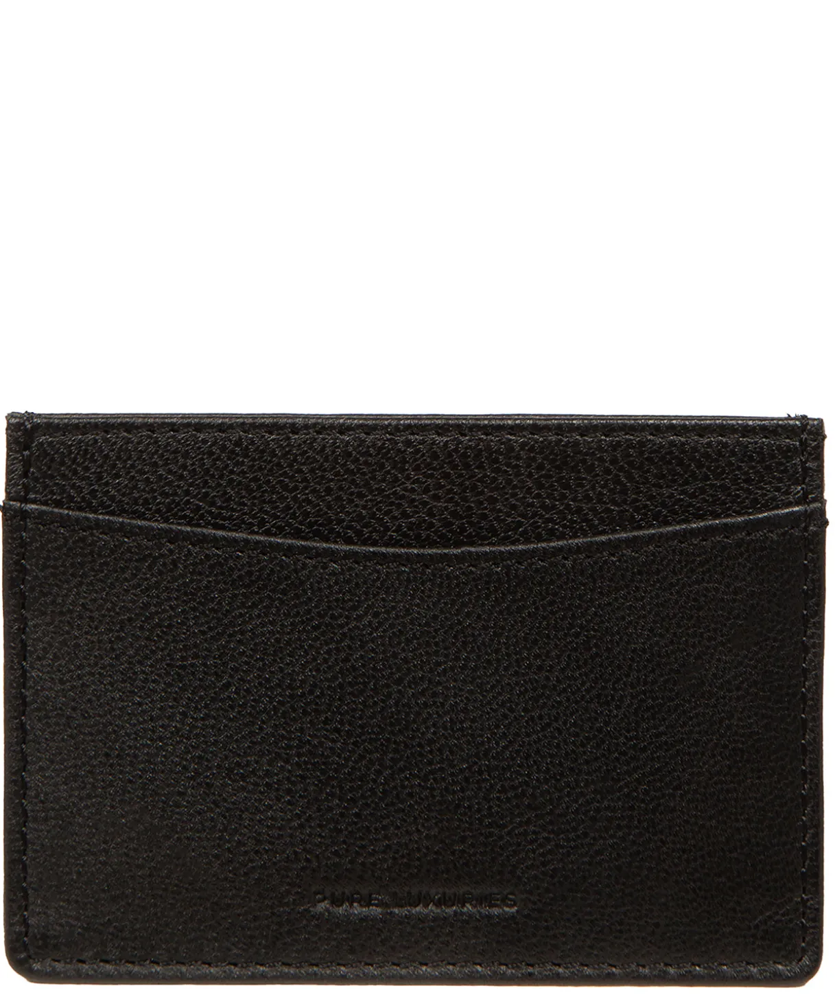 Anna' Black Leather Card Holder