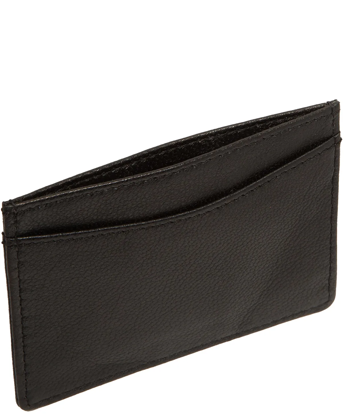 Anna' Black Leather Card Holder