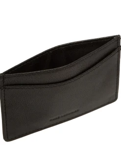Anna' Black Leather Card Holder