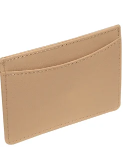 Anna' Latte Leather Card Holder