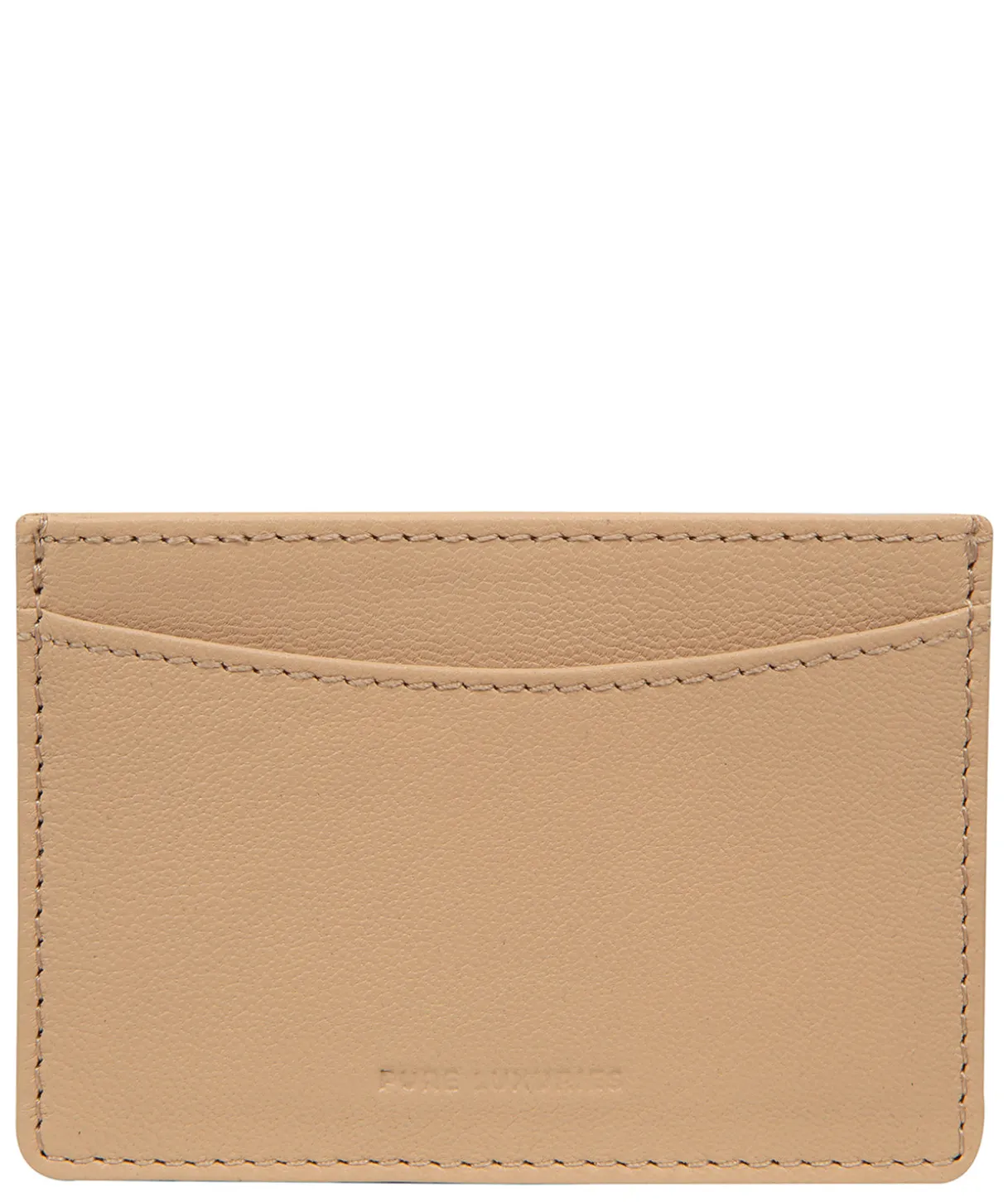 Anna' Latte Leather Card Holder