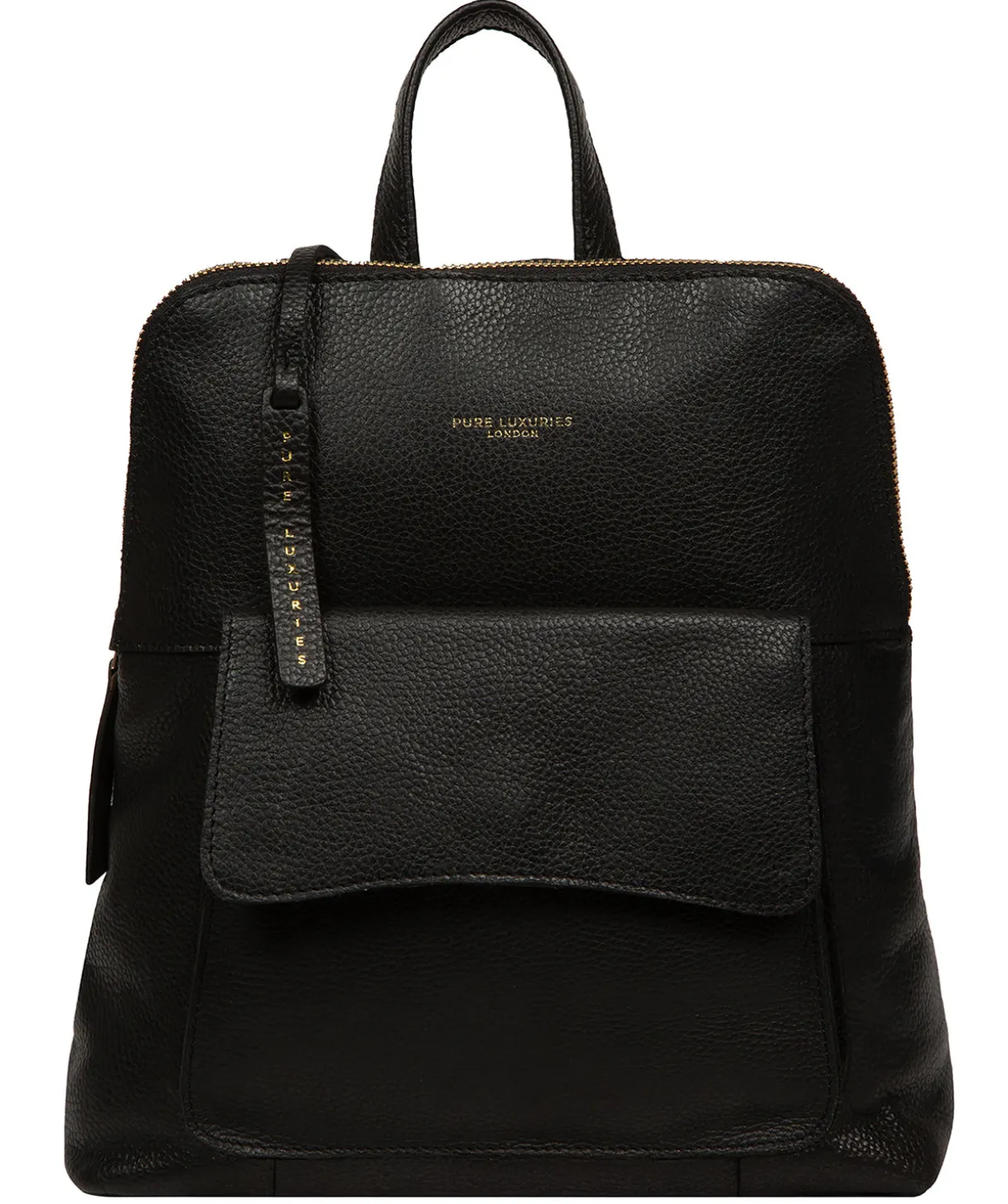 Anouk' Black Leather Backpack