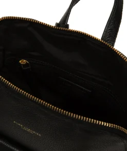 Anouk' Black Leather Backpack