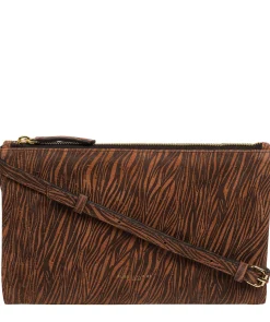 Anya' Animal Print Nappa Leather Cross Body Evening Bag
