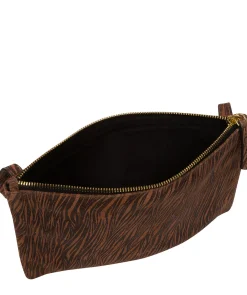 Anya' Animal Print Nappa Leather Cross Body Evening Bag