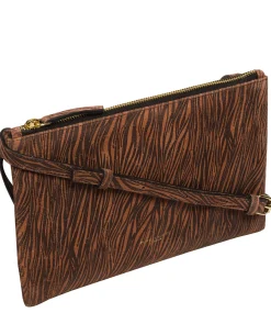 Anya' Animal Print Nappa Leather Cross Body Evening Bag