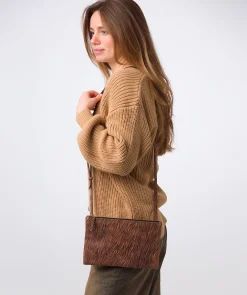 Anya' Animal Print Nappa Leather Cross Body Evening Bag