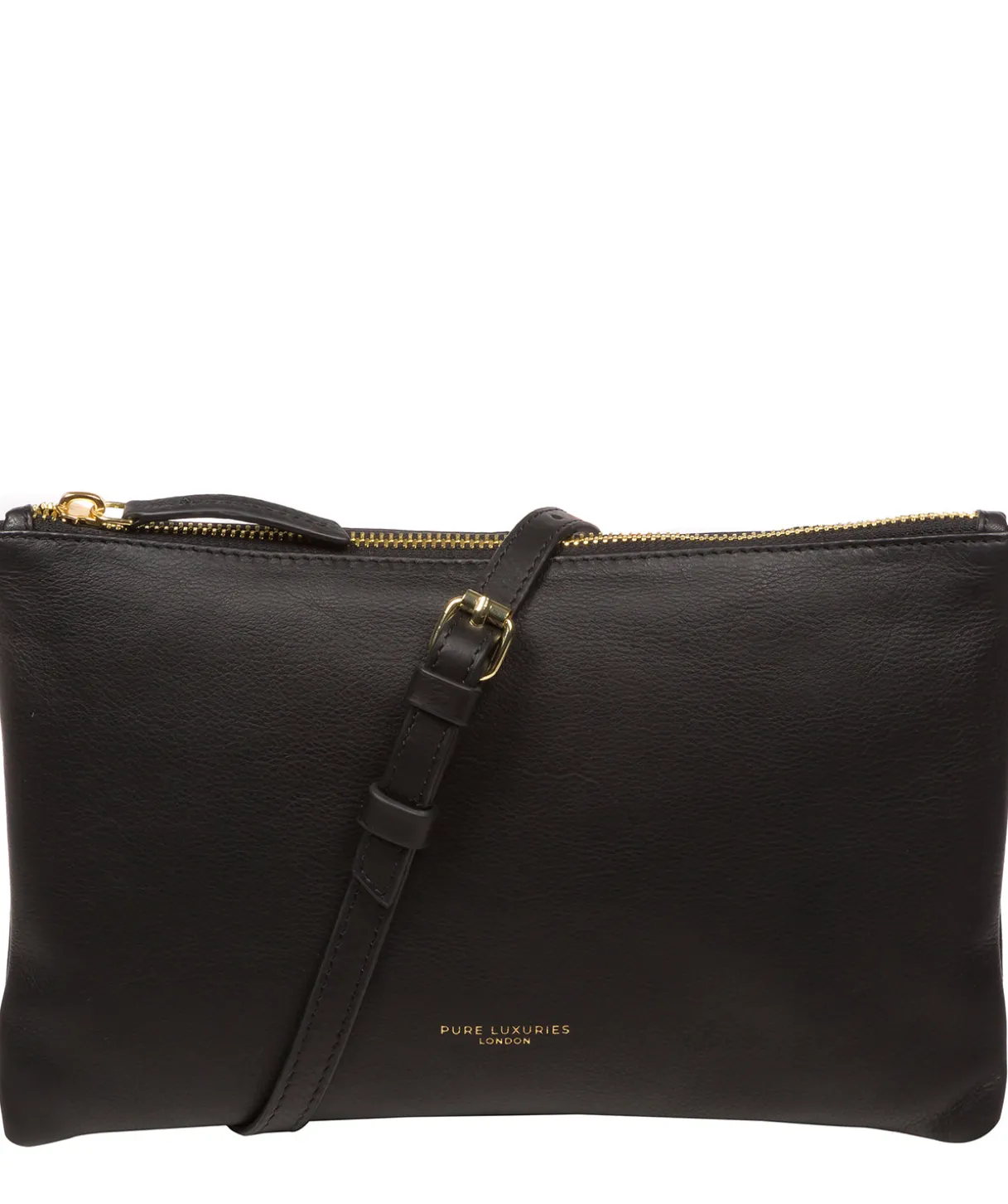 Anya' Black Nappa Leather Cross Body Evening Bag