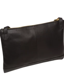 Anya' Black Nappa Leather Cross Body Evening Bag