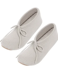 Appleby' Foggy Cashmere & Merino Wool Small Ballet Slippers