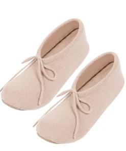Appleby' Oatmeal Cashmere & Merino Wool Small Ballet Slippers