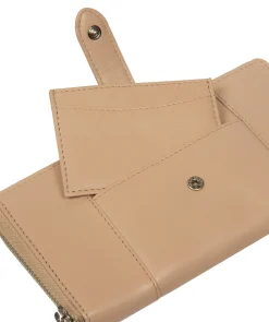April' Latte Leather Purse