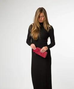 April' Red Leather Purse