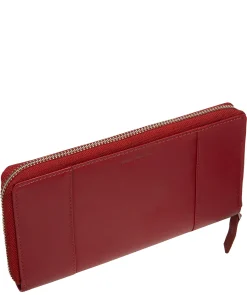 April' Red Leather Purse