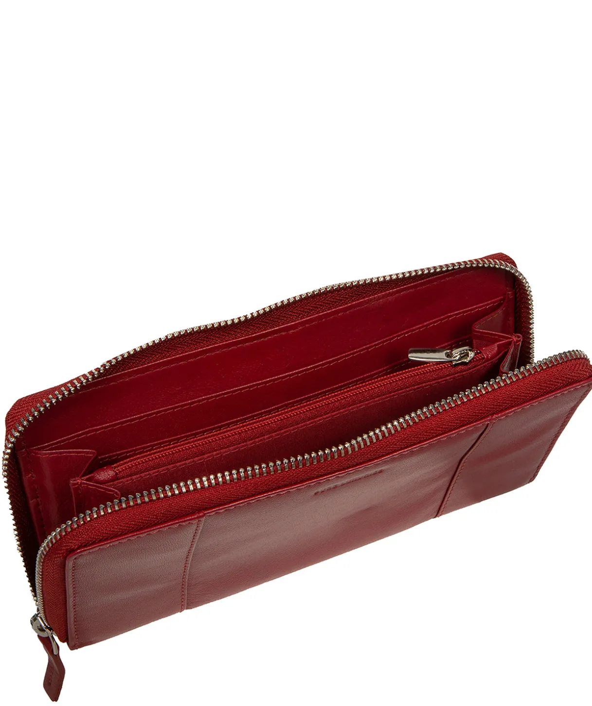 April' Red Leather Purse