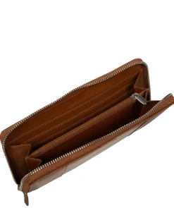 April' Tan Leather Purse
