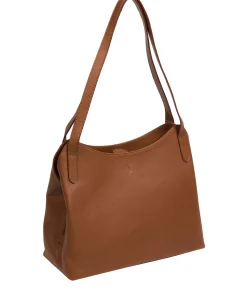 Arabella' Tan Leather Handbag