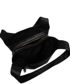 Ariel' Black Leather Shoulder Bag