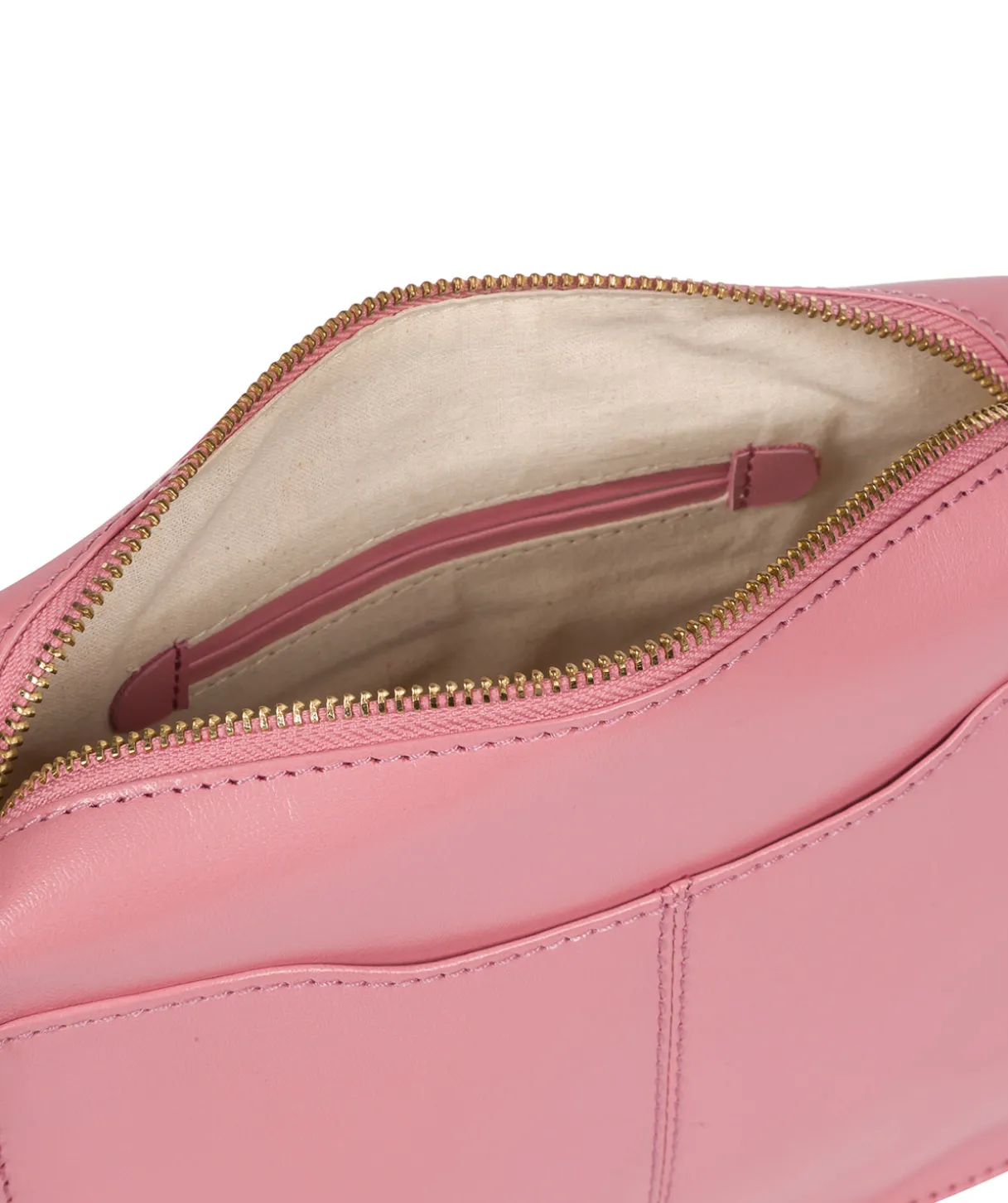 Aurora' Blush Leather Cross Body Bag