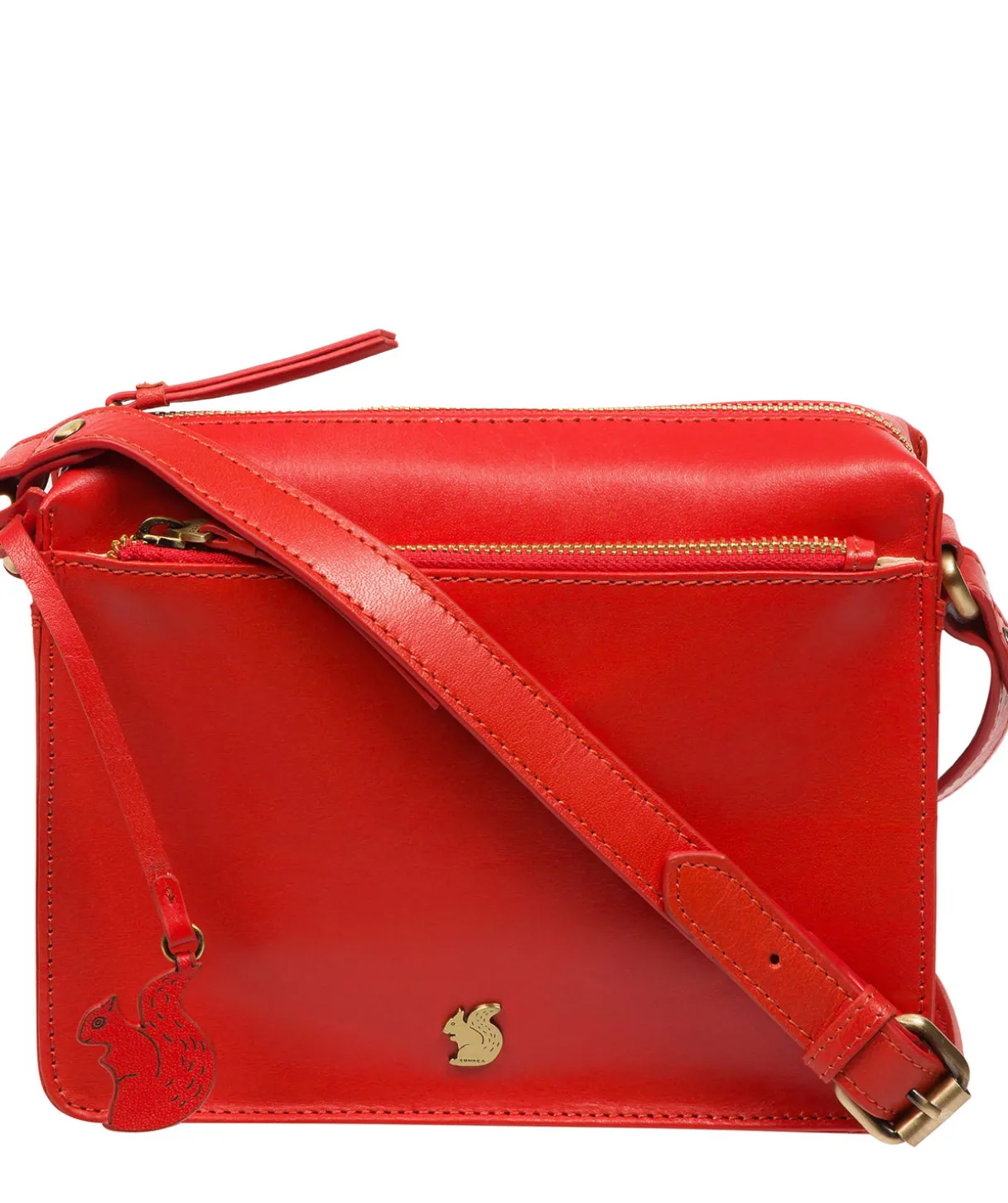 Aurora' Orangeade Leather Cross Body Bag