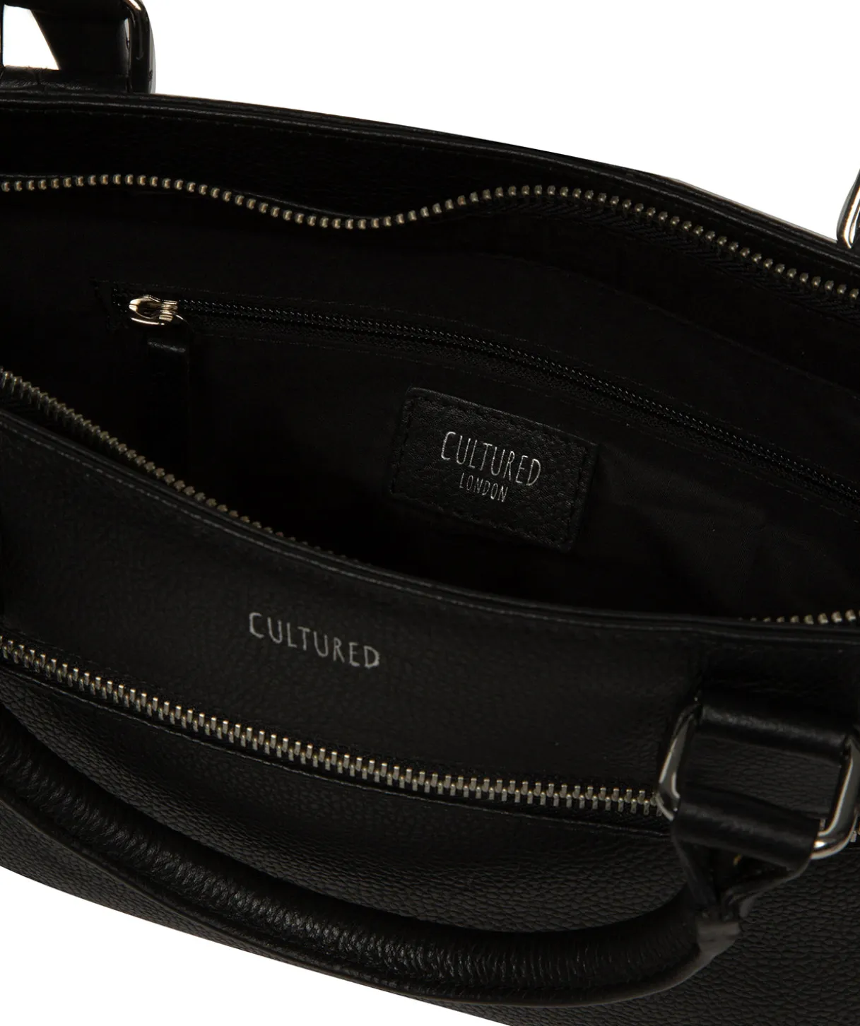Aviana' Black Leather Grab Bag