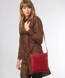 Avril' Chilli Pepper Leather Cross Body Bag
