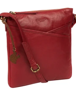 Avril' Chilli Pepper Leather Cross Body Bag