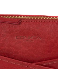 Avril' Chilli Pepper Leather Cross Body Bag