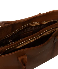 Aysgarth' Tan Leather Handbag