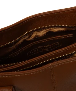 Aysgarth' Tan Leather Handbag
